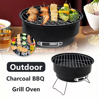Portable Stove Charcoal BBQ Grill Oven For Outdoor Camping Garden Picnic Party • £18.88