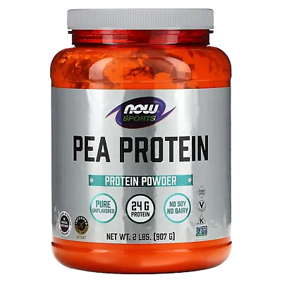 Now Foods Sports Pea Protein Natural Unflavored 2 Lbs 907 G Dairy-Free GMP • $26.88