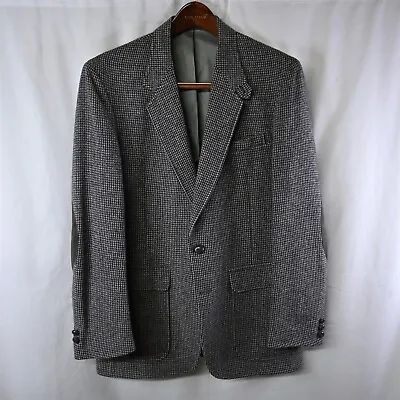 Vtg Darby House 42S Gray Tweed Wool Hacking Riding 2Btn Blazer Jacket Sport Coat • $49.99