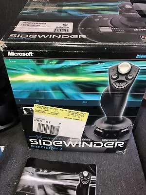 Microsoft SideWinder Precision 2  Joystick With Book & Software & NASCAR 2002 • $29.99