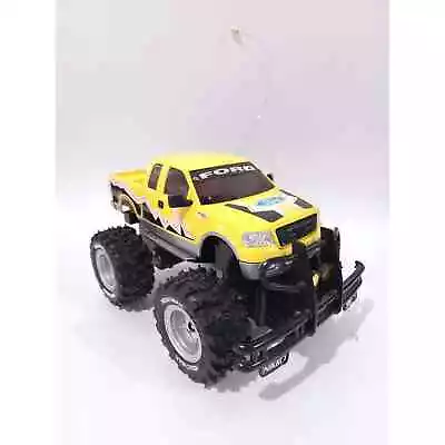 Vintage NIKKO Ford F150 Monster Truck 4X4 RC Radio Control Truck Yellow Car • $44