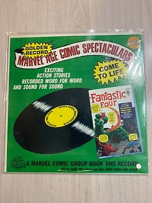 Rare Fantastic Four 1966 Golden Record Marvel Age Comic Spectacular Vinyl  Mmms • $700