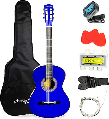 Acoustic Guitar Kit With Gig Bag Plectrums Pick Holder Tuner Strap & Spare S • $73.99