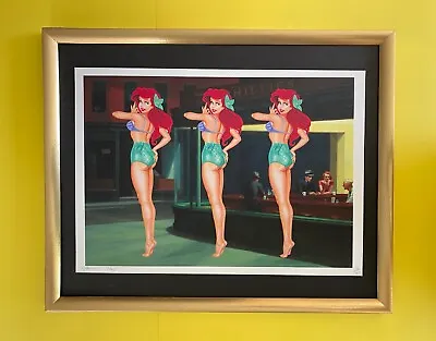 DEATH NYC Hand Signed LARGE Print Framed 16x20in ARIEL THE LITTLE MERMAID DISNEY • $295