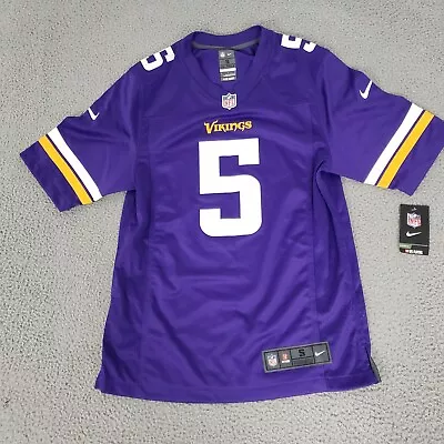 Minnesota Vikings Jersey Mens Small Purple New 5 Teddy Bridgewater Nike On Field • $18.88