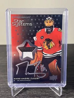 2021-22 UD Premier Marc-Andre Fleury Star Systems Patch Auto /49 Blackhawks • $90