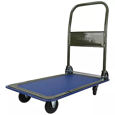 Heavy Duty Folding Platform Hand Truck Trolley Cart Office Sack Flat Bed 4 Wheel • $42.98