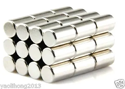 50pcs N52 Super Strong Round Disc Cylinder Magnet 6 X 10 Mm Rare Earth Neodymium • $10.86