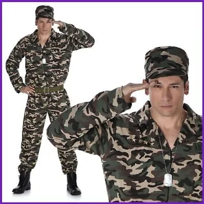 Karnival Mens Army Camo Suit Costume XL • £15.99