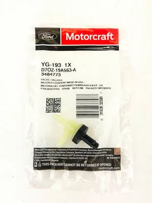 $18.39 • Buy OEM Genuine Ford Motorcraft Vacuum Control Valve-Check Valve YG193 Ford Trucks