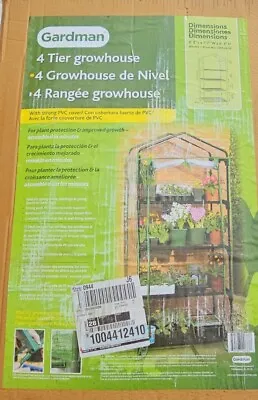 Gardman R687 4-Tier Mini Greenhouse 27  Long X 18  Wide X 63  High • $19