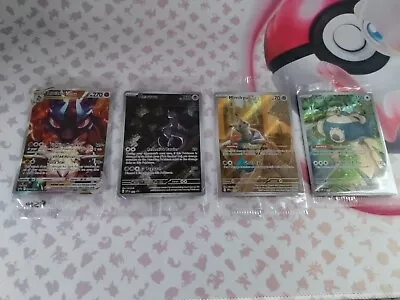 4 Sealed Promo Cards. Mewtwo IR Lucario V Star Snorlax IR And Mimikyu IR.  • $0.99