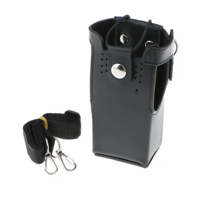 PU Leather Case Holster Pouch For   Two Way Radio HT750 GP380 GP360 • £15.66