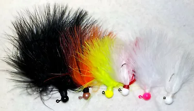 4pk KALIN'S HAND TIED MARABOU CRAPPIE BASS WALLEYE JIGS CHOICE SIZE/ COLOR • $3.95