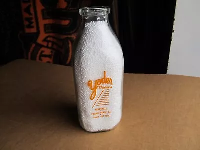 Yoder Dairy Milk Bottle Kempsville - VA Beach Virginia - Painted Label • $24.99