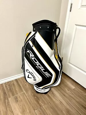 New Callaway Golf Rogue ST Staff Bag White/Black/Gold '22 • $385