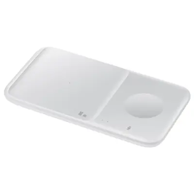 Samsung Qi Fast Wireless Charger Duo White For Phone & Watch Without Adapter • £32.99