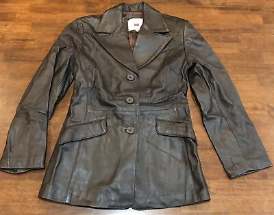 Women's Misuri Arte Del Cuoio Firenze Soft Genuine Leather Jacket Made Italy XS • $82