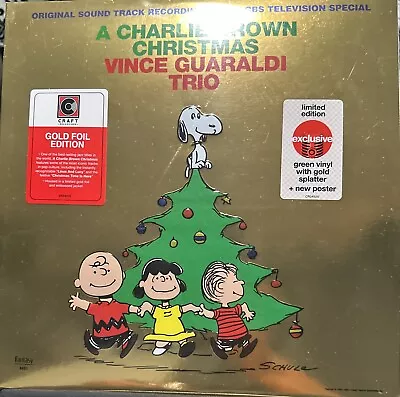 Vince Guaraldi Trio - A Charlie Brown Christmas (Green W/Gold Splatter Vinyl) • $21.29