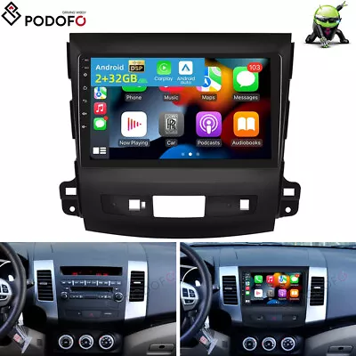 2+32G Carplay For Mitsubishi Outlander 2006-2012 Android 13 Car Stereo Radio GPS • $109.99