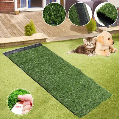 £21.41 • Buy 2PC Artificial Grass Realistic Cheap Green Lawn Garden Astro Fake Turf Decor