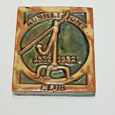 Mercer Moravian Pottery Rushlight Club Tile 1832-1982 • $16.80