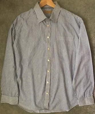 Men's M&S Collezione 100% Cotton Striped Dress Shirt 15  Collar • £13.50