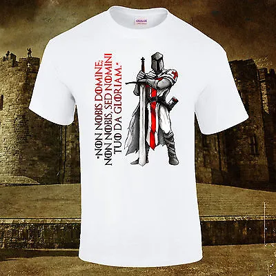 £10.95 • Buy Knights Templar Crusader T-Shirt Teutonic Creed Gift Premium Quality DTG S-5XL