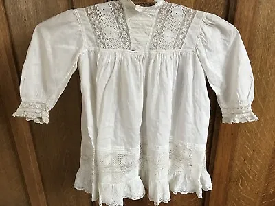 £9.99 • Buy Antique Childs Dress Gown Baby Dress Victorian Edwardian Christening Gown
