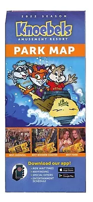 2022 Knoebels Theme Park Guide Map - Fold Out • $5.75