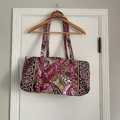 Vera Bradley Small Duffel Bag Retired Print Very Berry Paisley • $39.99