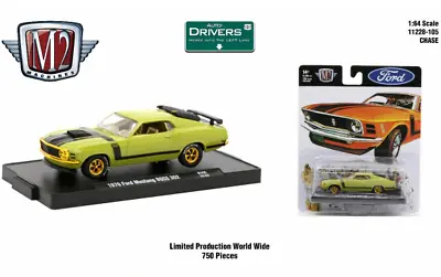 M2 Machines Auto-Drivers 1:64 R105 1970 Ford Mustang Boss 302 CHASE • $24.99