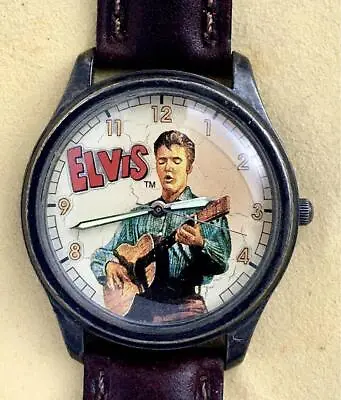 Men FOSSIL Elvis Presley Limited Edition Watch Analog Fossil Free Shipping • $130