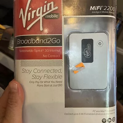 Virgin Mobile MiFi2200 Broadband2Go Mobile Hotspot Internet Modem Sealed New • $17.99