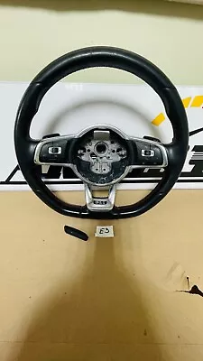 15-18 VW Jetta GLI Flat Bottom Sport Steering Wheel Red Stitch 5C0419091 E3 • $199.95