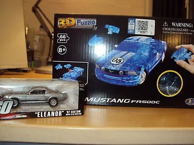 1:32 Ford Mustang Fr500c 3d Puzzle Plastic Kit & Shelby Gt500 Eleanor Gone In 60 • £10.95