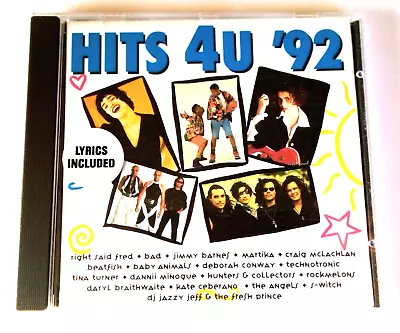 HITS 4 U 92 Original Compilation Album CD Disctronics  • $11.95