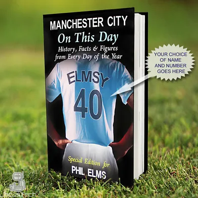 MAN CITY Book PERSONALISED. History Facts. Manchester City Fan Gift. Football • £14.31