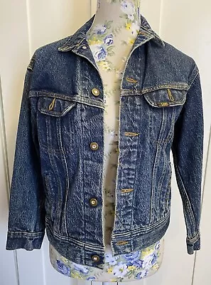 LEE Denim Vintage 80’s Style Denim Jacket Size 8 • $30