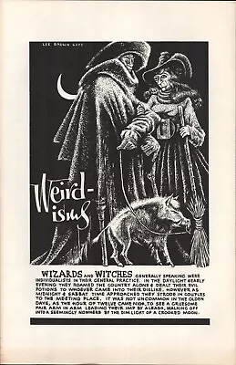 1967 LEE BROWN COYE Vintage 11x17 Poster WIZARDS AND WITCHES Weirdisms HALLOWEEN • $14.99