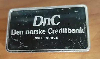 £58.07 • Buy DEN NORSKE CREDITBANK Sterling Silver Ingot 40 Grams Minted By John Pinches BAR
