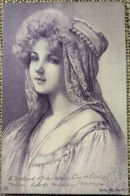 Beautiful Edwardian Glamour Woman Art Illustrated Postcard  • £2.95