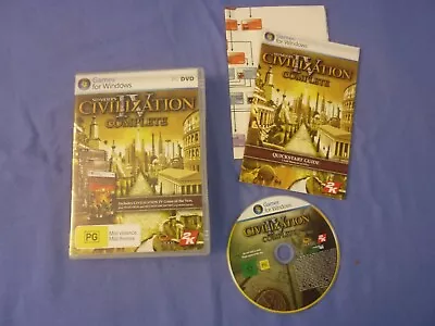 Civilization IV Complete PC DVD-Rom Complete + Quick Start Guide + Map • $9.95