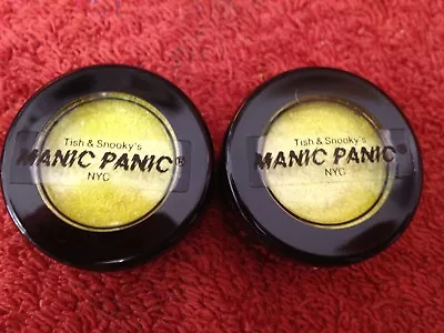 TWO MANIC PANIC GLITTER JEWELS Eye Body Micro Glitter Powder Yellow/green • $8.99