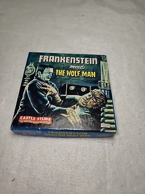 Vintage Frankenstein Meets The Wolf Man 8mm Headline Edition Castle Films Horror • $50