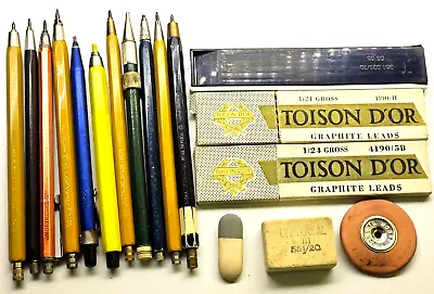 VTG MIXED MECHANICAL PENCIL 11pc LOT Koh-I-Noor IGY Various Brands Writing Tool • $29.99