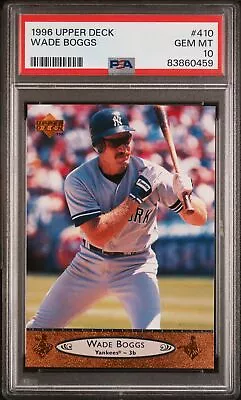 1996 Upper Deck #410 Wade Boggs Yankees Hof Psa 10 B3785693-459 • $18.99