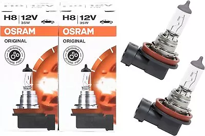 2 X Osram H8 12V 35W 708 Halogen Bulb - Front Fog Lamp Light Bulbs Single Boxed • $31.27