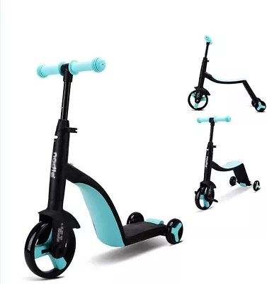 NADLE BIKE Scooter 3 In 1 Scooter For Boys Girls Toddler Bike3 Wheel Tri Scooter • £30