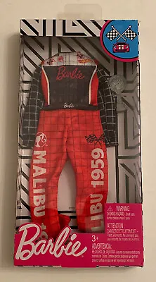Barbie Fashion Race Car Driver Malibu 1959 Jumpsuit Clothing With Trophy NEW • $11.95